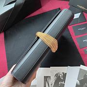 YSL KATE CLUTCH SMOOTH LEATHER WITH TASSEL 326079 SIZE 27 CM - 3