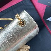 YSL KATE SMALL CLUTCH BAG WITH TASSEL GOLD 326076 SIZE 24 CM - 6