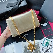 YSL KATE SMALL CLUTCH BAG WITH TASSEL GOLD 326076 SIZE 24 CM - 3