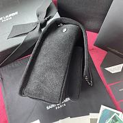 YSL NIKI BABY IN FROSTED LEATHER BLACK 533037 SIZE 22 CM - 3