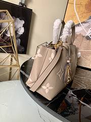 LV PETIT PALAIS BAG TOURTERELLE/CREME M58914 SIZE 29 CM - 3