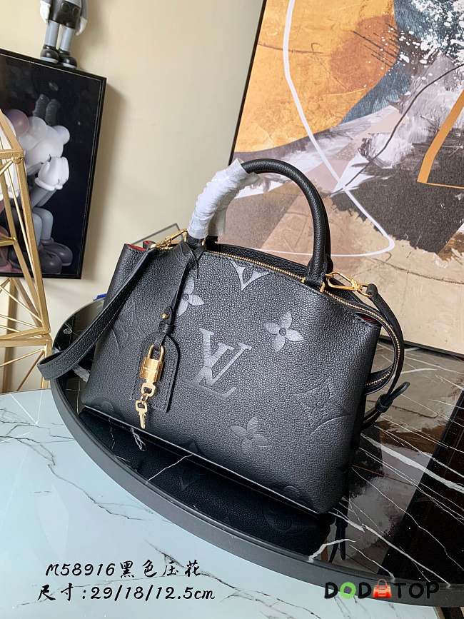 LV PETIT PALAIS BAG BLACK M58916 SIZE 29 CM - 1