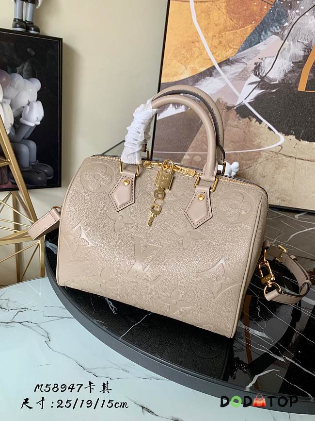 LV SPEEDY BANDOULIÈRE 25 BAG TURTLEDOVE M58947 SIZE 25 CM - 1