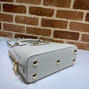 GUCCI HORSEBIT 1955 SMALL TOP HANDLE BAG WHITE 621220 SIZE 25 CM - 2