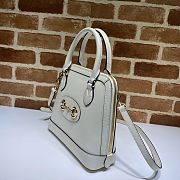 GUCCI HORSEBIT 1955 SMALL TOP HANDLE BAG WHITE 621220 SIZE 25 CM - 3