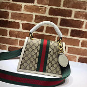 GUCCI QUEEN MARGARET GG SMALL HANDLE BAG WHITE 476541 SIZE 25.5 CM - 4