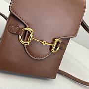 GUCCI HORSEBIT 1955 MINI BAG BROWN 625615 SIZE 11.5 CM - 2