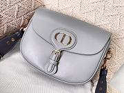 DIOR LARGE BOBBY BAG GRAY WITH OBLIQUE STRAP M9320 SIZE 27 CM - 5