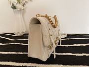 CHANEL MESSENGER FLAP BAG WHITE AS2696 25 CM - 6