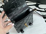 CHANEL MINI MESSENGER FLAP BAG BLACK AS2695 17 CM - 6