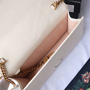 GUCCI GG MARMONT MINI BAG WHITE 488426 SIZE 18 CM - 6