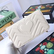 GUCCI GG MARMONT MINI BAG WHITE 488426 SIZE 18 CM - 3