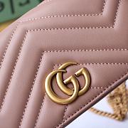 GUCCI GG MARMONT MINI BAG DUSTY PINK 488426 SIZE 18 CM - 5