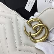 GUCCI GG MARMONT SMALL WHITE ‎443497 SIZE 26 CM - 2