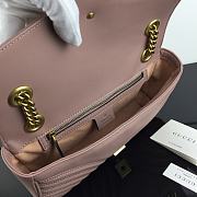 GUCCI GG MARMONT SMALL DUSTY PINK ‎443497 SIZE 26 CM - 6