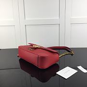 GUCCI GG MARMONT SMALL RED ‎443497 SIZE 26 CM - 3