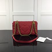 GUCCI GG MARMONT SMALL RED ‎443497 SIZE 26 CM - 4