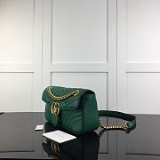 GUCCI GG MARMONT SMALL EMERALD GREEN ‎443497 SIZE 26 CM - 2