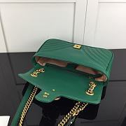 GUCCI GG MARMONT SMALL EMERALD GREEN ‎443497 SIZE 26 CM - 4