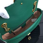 GUCCI GG MARMONT SMALL EMERALD GREEN ‎443497 SIZE 26 CM - 6