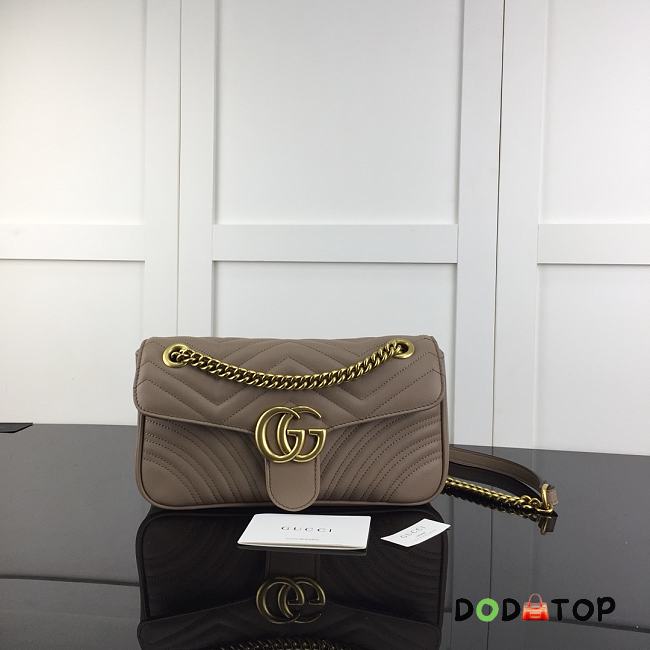 GUCCI GG MARMONT SMALL KINGSPOT GRAY ‎443497 SIZE 26 CM - 1