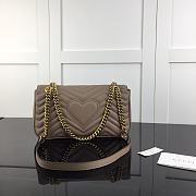 GUCCI GG MARMONT SMALL KINGSPOT GRAY ‎443497 SIZE 26 CM - 3