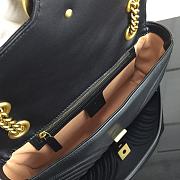 GUCCI GG MARMONT SMALL BLACK ‎LEATHER 443497 SIZE 26 CM - 5
