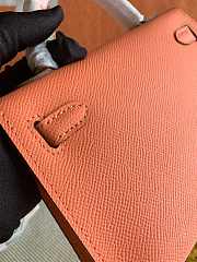 HERMES MINI KELLY EPSOM GOLD HARDWARE PEACH 19 CM - 6