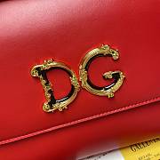 D&G SICILY PRINT LOGO BAG RED BB600 SIZE 25 CM - 5