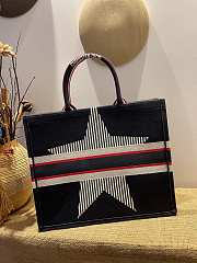 DIOR DIORALPS BOOK TOTE BLACK THREE-TONE EMBROIDERY M1286 41.5 CM - 5