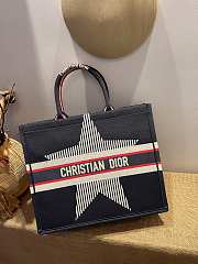 DIOR DIORALPS BOOK TOTE BLACK THREE-TONE EMBROIDERY M1286 41.5 CM - 3