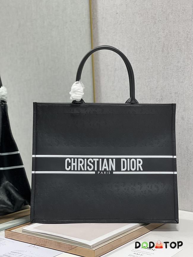 DIOR BOOK TOTE BLACK LEATHER M1286 41 X 32 CM - 1