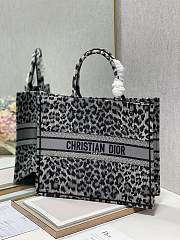 DIOR BOOK TOTE BLACK MIZZA EMBROIDERY M1286 SIZE 41 x 32 CM - 5