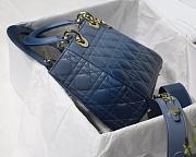 Lady Dior My ABC Indigo Blue Gradient Cannage Lambskin M0538 Size 20cm - 2
