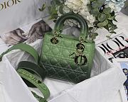 Lady Dior My ABC Green Gradient Cannage Lambskin M0538 Size 20cm - 1