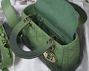 Lady Dior My ABC Green Gradient Cannage Lambskin M0538 Size 20cm - 2