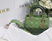 Lady Dior My ABC Green Gradient Cannage Lambskin M0538 Size 20cm - 3