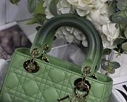 Lady Dior My ABC Green Gradient Cannage Lambskin M0538 Size 20cm - 5