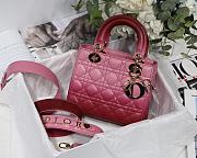 Lady Dior My ABC Pink Gradient Cannage Lambskin M0538 Size 20cm - 1