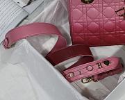 Lady Dior My ABC Pink Gradient Cannage Lambskin M0538 Size 20cm - 3
