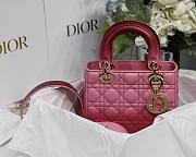 Lady Dior My ABC Pink Gradient Cannage Lambskin M0538 Size 20cm - 4