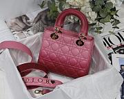 Lady Dior My ABC Pink Gradient Cannage Lambskin M0538 Size 20cm - 5