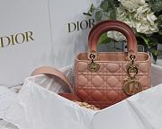 Lady Dior MyABC Rose Des Vent Gradient Cannage Lambskin M0538 Size 20cm - 5