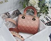 Lady Dior MyABC Rose Des Vent Gradient Cannage Lambskin M0538 Size 20cm - 2