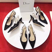 Dior SLINGBACK IN BLACK PATENT CALFSKIN LEATHER 1 - 4