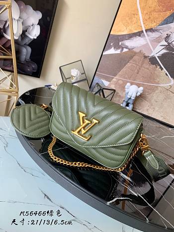 Louis Vuitton New Wave Multi-Pochette Khaki M56471 Size 21 cm