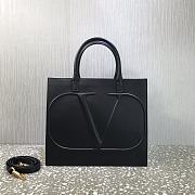 Valentino Medium Garavani Vlogo Walk Tote Bag Black Size 31 cm - 1