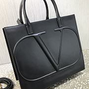 Valentino Medium Garavani Vlogo Walk Tote Bag Black Size 31 cm - 2