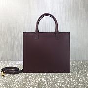 Valentino Medium Garavani Vlogo Walk Tote Bag Burgundy Size 31 cm - 4