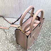 Valentino Small Garavanivlogo Walk Tote Bag Rose Cannelle Size 20 cm - 2